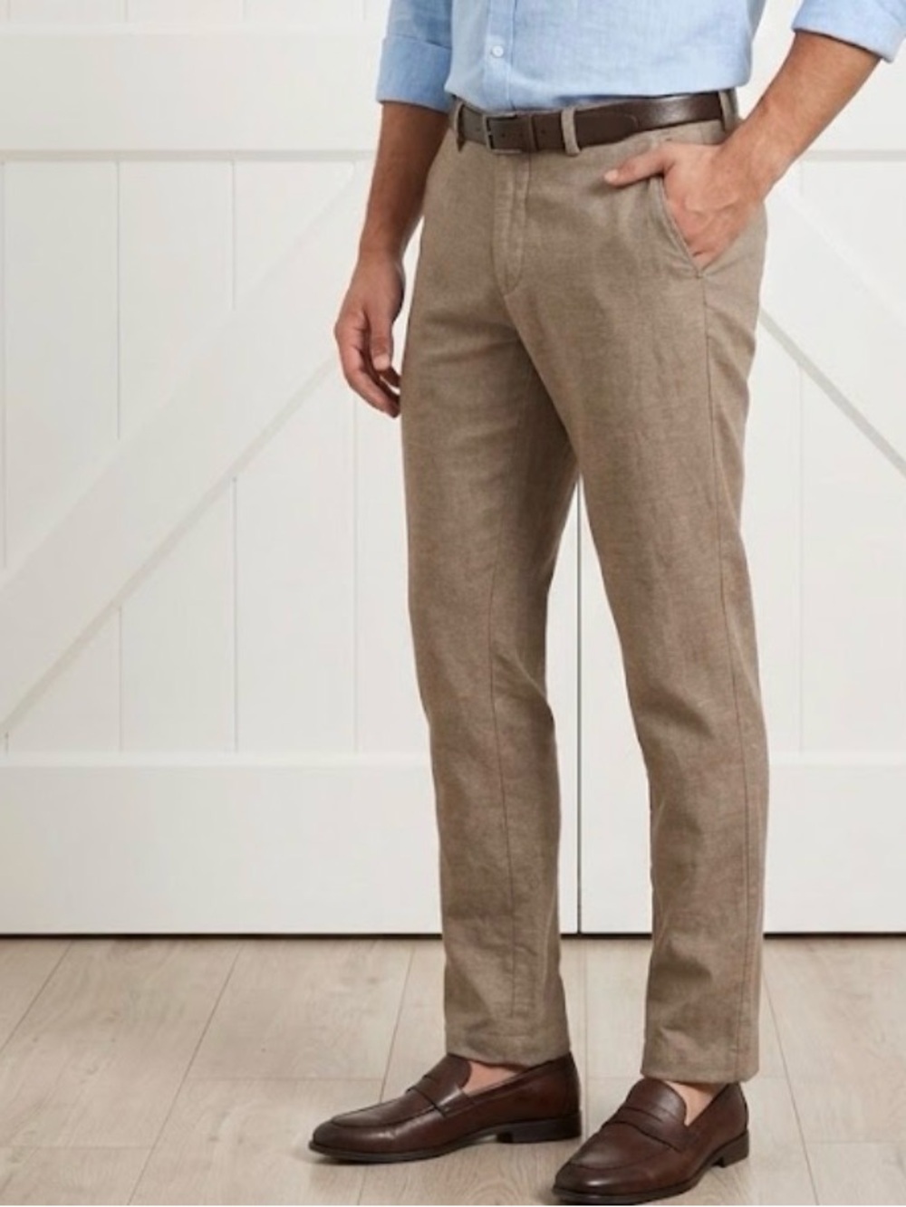 Banana Republic Slim Fit Chinos in Light Brown